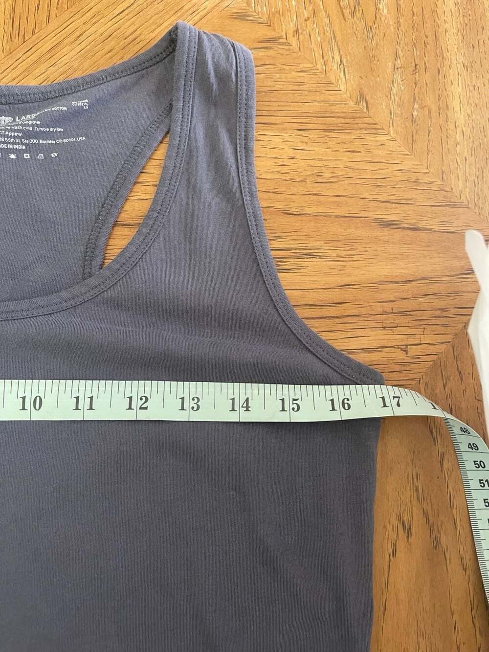 PACT Organic Cotton Maxi Dress Large Gray Racerback Tank Lagenlook Minimalist - Picture 5 of 7